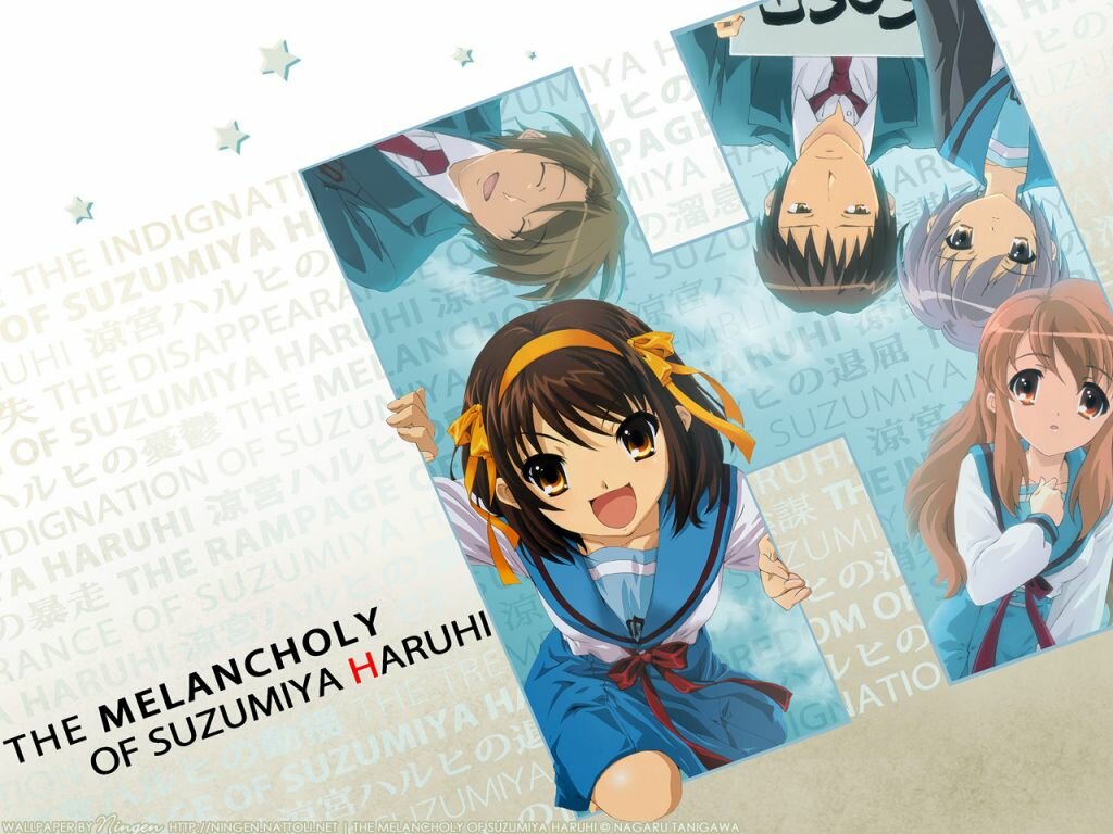 Haruhi, Kyon, Yuki & Mikuru