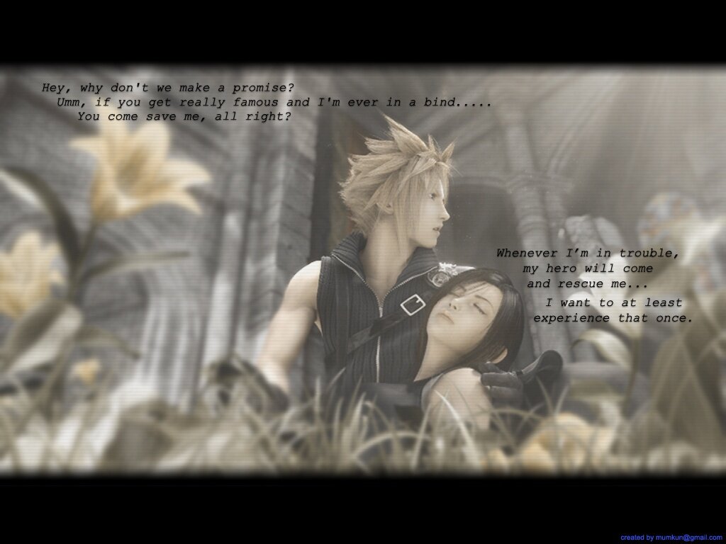 Cloud and Tifa wallpaper